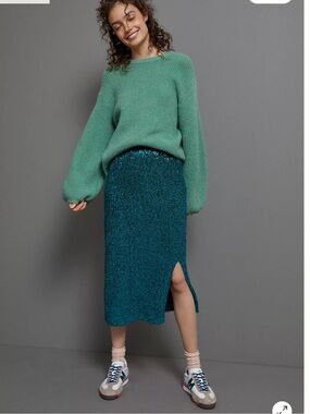 Maeve Alicia Sequined Midi Skirt size XS